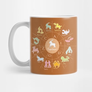 Capricorn, 2, Zodiac, Astrology, Horoscope, Stars, Sun-and-moon. Birthday, Valentines-day, Holidays, Mug